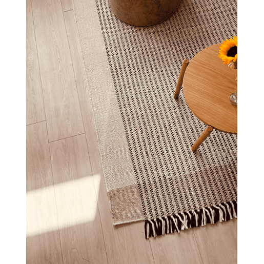 Tapete DIVARLI Creme 80 x 150 cm Lã