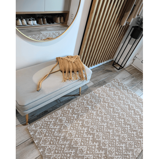 Tapete ATIMA Creme 160 x 230 cm Juta