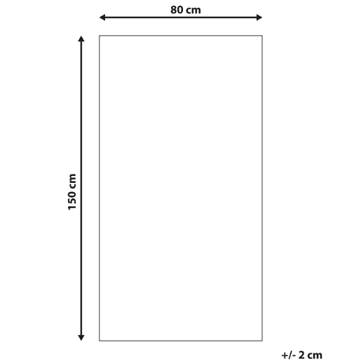 Tapete ARIBA Branco Creme 80 x 150 cm Juta