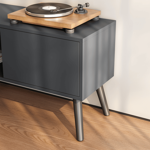 Mesa TV Eskilstuna com 2 Portas 2 Prateleiras AglomeradoMadeira 120 x 30 x 47 cm Cinzento EscuroPreto en.casa Mesa TV Eskilstuna com 2 Portas 2 Prateleiras AglomeradoMadeira 120 x 30 x 47 cm Cinzento EscuroPreto en.casa