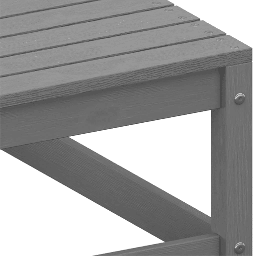 vidaXL Sofás de canto para jardim 2 pcs pinho maciça cinzento vidaXL Sofás de canto para jardim 2 pcs pinho maciça cinzento