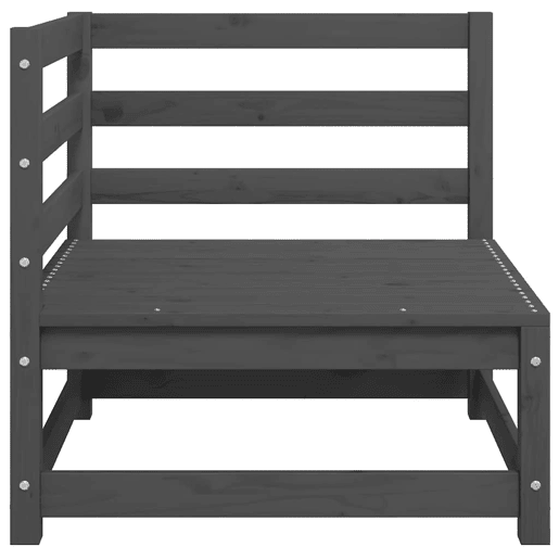 vidaXL 2 pcs conjunto lounge de jardim pinho maciço cinzento