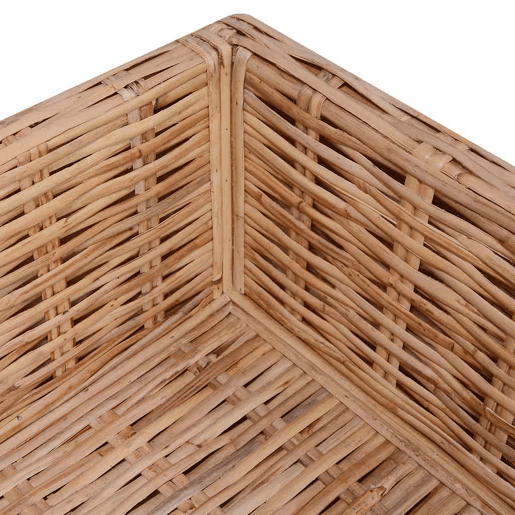 vidaXL Conjunto de sofás 18 pcs vime genuíno