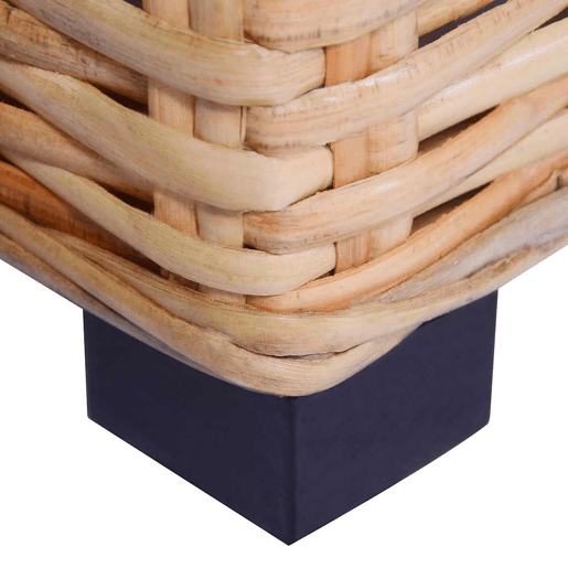 vidaXL Conjunto de sofás 18 pcs vime genuíno