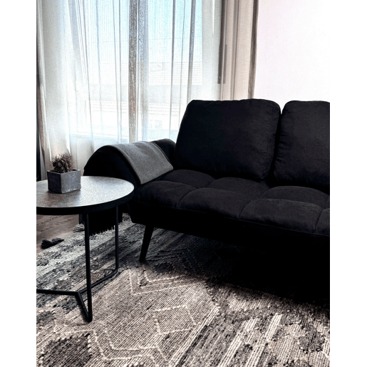 Tapete ARATASHEN Cinzento 160 x 230 cm Lã Kilim
