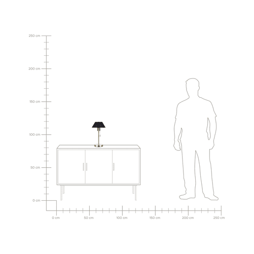 Beliani Candeeiro de mesa CAPARO Beliani Candeeiro de mesa CAPARO