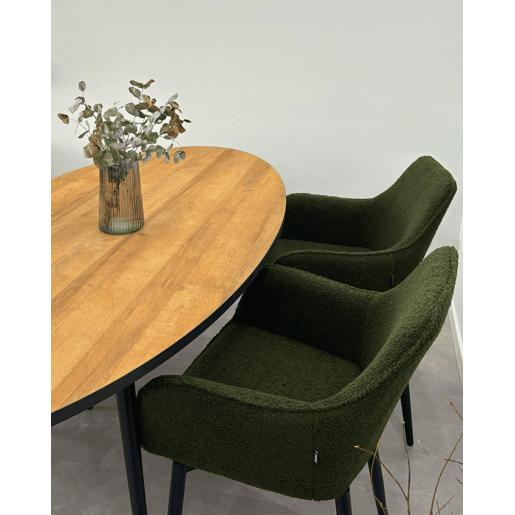 Mesa de jantar OTTAWA Castanho claro 180 cm 90 cm