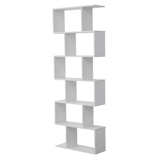 LibrerÃa blanca 6 estantes VIRGINIA LibrerÃa blanca 6 estantes VIRGINIA