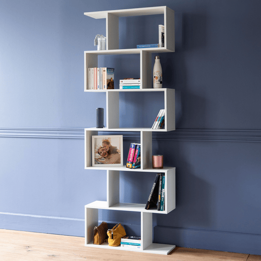 LibrerÃa blanca 6 estantes VIRGINIA LibrerÃa blanca 6 estantes VIRGINIA