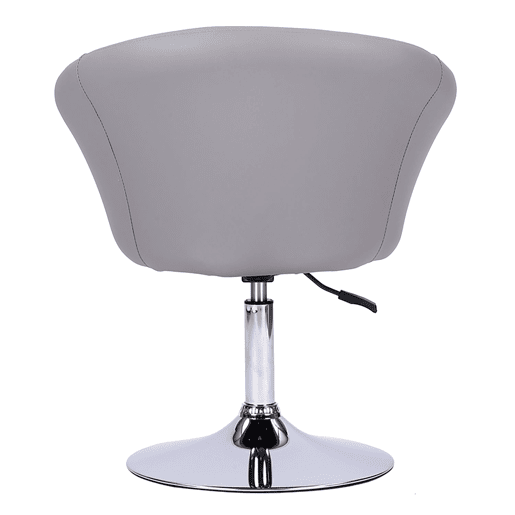 Taburete de bar polipiel gris GABIN