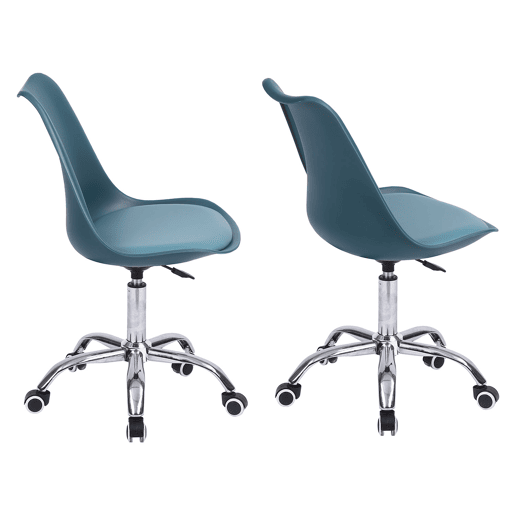 Silla de oficina azul regulable en altura ANNE Silla de oficina azul regulable en altura ANNE
