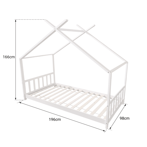 Cama cabaña GASPARD para niños 190x90cm en madera