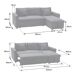 Sofá cama esquinero de 3 plazas CLARK Sofá cama esquinero de 3 plazas CLARK Gris