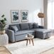 Sofá cama esquinero de 3 plazas CLARK Sofá cama esquinero de 3 plazas CLARK Gris