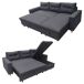Sofá cama esquinero de 3 plazas WADE Sofá cama esquinero de 3 plazas WADE Antracita