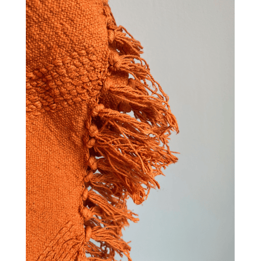 Manta KHARI Algodão 125 x 150 cm Laranja