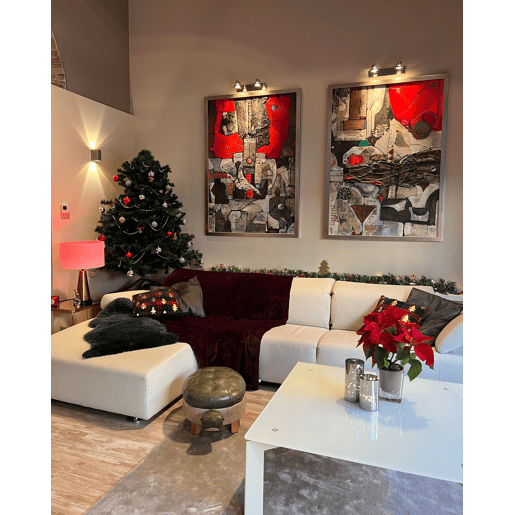 Manta TANTAN 150 x 200 cm Bordeaux