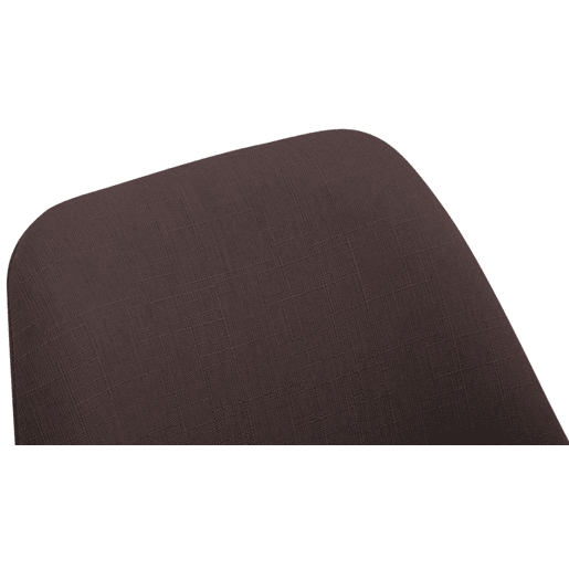 Silla De Comedor Borneo V2 En Tela Marrón 55X48X84 cm