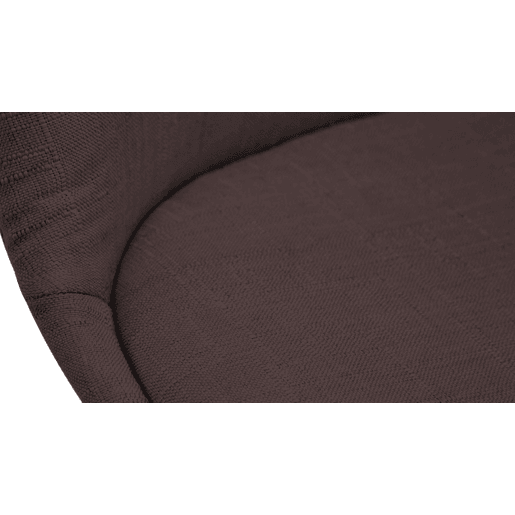 Silla De Comedor Borneo V2 En Tela Marrón 55X48X84 cm
