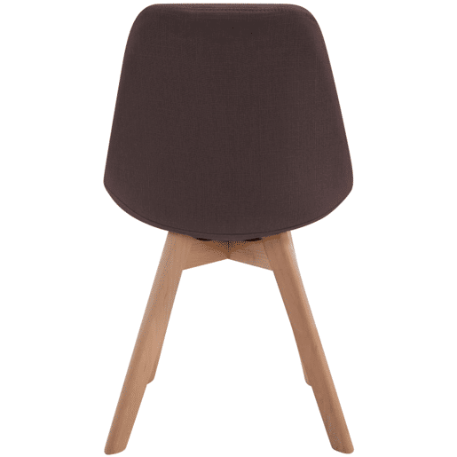 Silla De Comedor Borneo V2 En Tela Marrón 55X48X84 cm