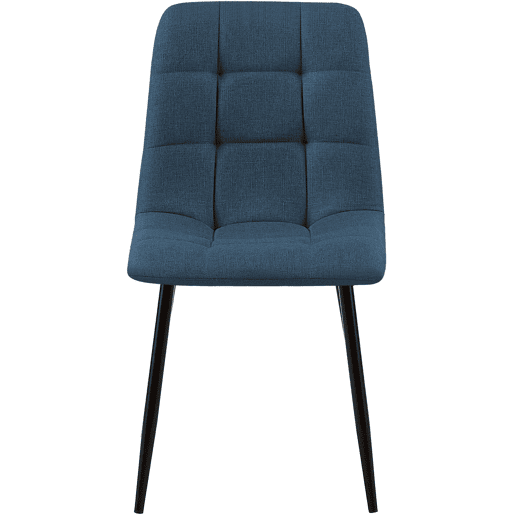 Silla de comedor Tilde Tela Azul 55X45X84 cm Silla de comedor Tilde Tela Azul 55X45X84 cm