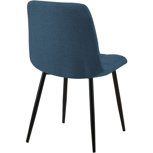 Silla de comedor Tilde Tela Azul 55X45X84 cm Silla de comedor Tilde Tela Azul 55X45X84 cm