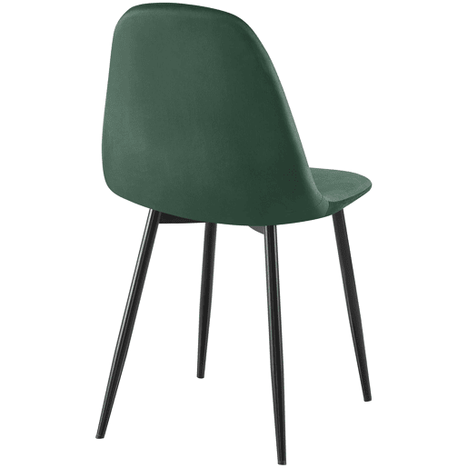 Conjunto de 4 sillas de comedor Napier Terciopelo Verde 51X44X88 cm Conjunto de 4 sillas de comedor Napier Terciopelo Verde 51X44X88 cm