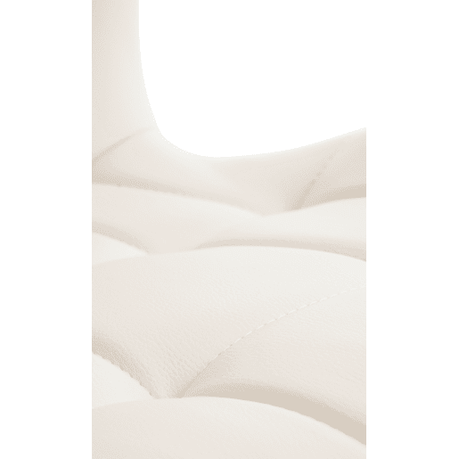 Silla de Comedor Elda Tapizada en Cuero Sintético Simil cuero Blanco 63X50X88 cm Silla de Comedor Elda Tapizada en Cuero Sintético Simil cuero Blanco 63X50X88 cm