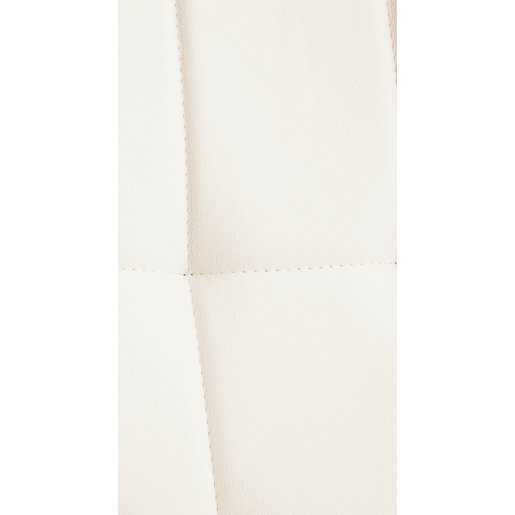 Silla de Comedor Elda Tapizada en Cuero Sintético Simil cuero Blanco 63X50X88 cm Silla de Comedor Elda Tapizada en Cuero Sintético Simil cuero Blanco 63X50X88 cm