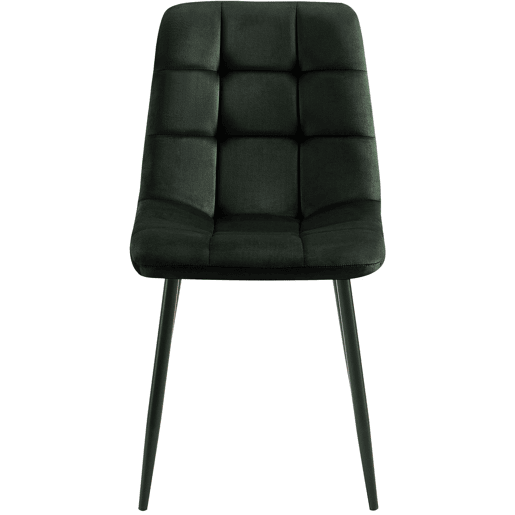 Set de 4 Sillas de Comedor Tilde Terciopelo Verde 55X45X84 cm