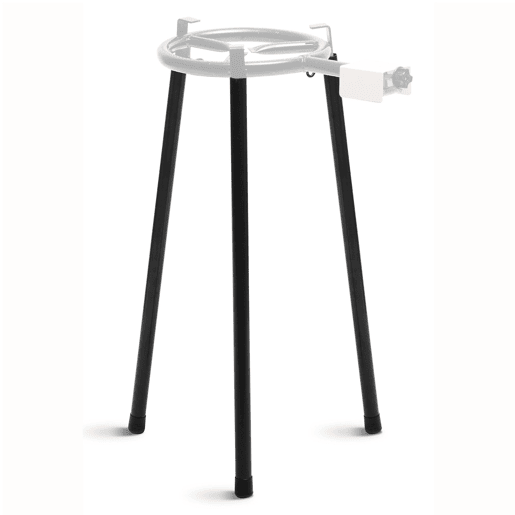 Briebe MINI Set Paella Queimador a gás 30cm + Panela de Paella Esmaltada 38cm 8 Porções + Suporte Robusto 3 Pernas, , Preto