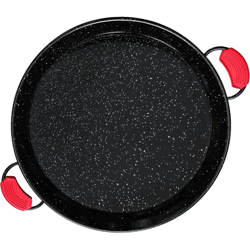 Briebe JUMBO Set Paella Queimador Triplo a gás 60-40-20 cm + Panela de Paella 65 cm + Suporte Robusto 3 Pernas, , Preto