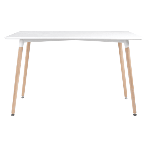 Mesa retangular em MDF PIA branco 120x70x75cm