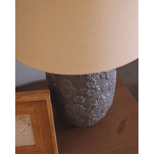 Candeeiro de mesa FERREY Cerâmica Cinzento