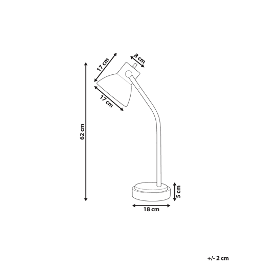 Beliani Candeeiro de mesa KOLAR