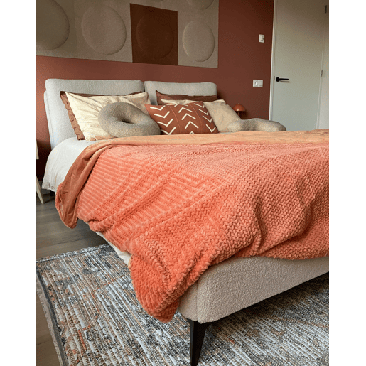 Manta BJAS 200 x 220 cm Laranja