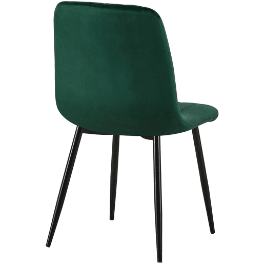 Silla De Comedor Dijon Terciopelo Verde 53X45X88 cm Silla De Comedor Dijon Terciopelo Verde 53X45X88 cm