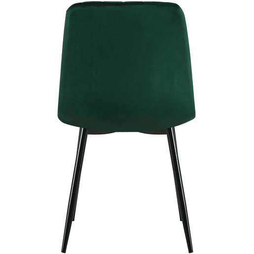 Silla De Comedor Dijon Terciopelo Verde 53X45X88 cm Silla De Comedor Dijon Terciopelo Verde 53X45X88 cm