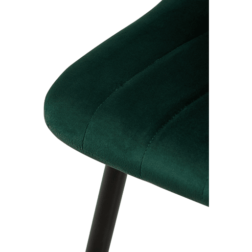 Silla De Comedor Dijon Terciopelo Verde 53X45X88 cm Silla De Comedor Dijon Terciopelo Verde 53X45X88 cm