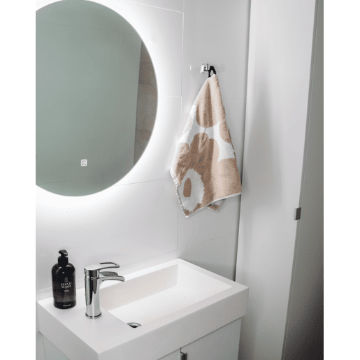 Espelho LED para casa de banho CALLAC 60 cm 60 cm Prateado