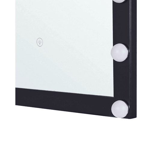 Espelho LED para casa de banho ODENAS 50 cm 60 cm Preto Espelho LED para casa de banho ODENAS 50 cm 60 cm Preto