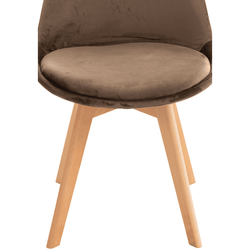 Silla de comedor Linares elegante y cómoda para tu hogar Terciopelo Marrón oscuro 50X49X83 cm Silla de comedor Linares elegante y cómoda para tu hogar Terciopelo Marrón oscuro 50X49X83 cm