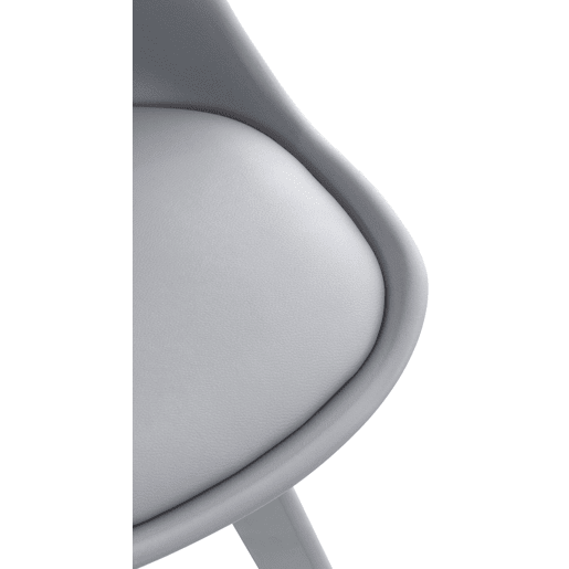 Silla de comedor Linares elegante y cómoda para tu hogar Plástico Grisgris 50X49X83 cm Silla de comedor Linares elegante y cómoda para tu hogar Plástico Grisgris 50X49X83 cm