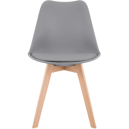 Silla de comedor Linares elegante y cómoda para tu hogar Plástico Gris 50X49X83 cm