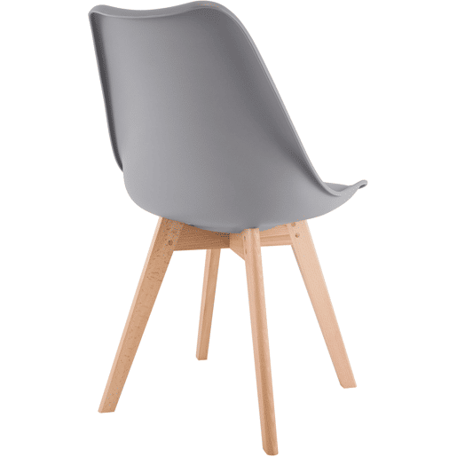 Silla de comedor Linares elegante y cómoda para tu hogar Plástico Gris 50X49X83 cm