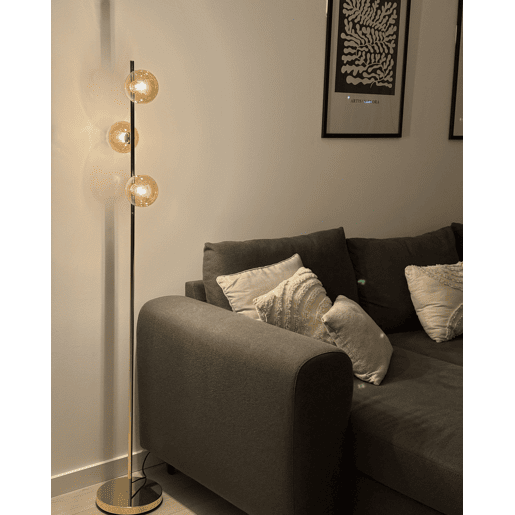 Candeeiro de pé RAMIS Metal Dourado