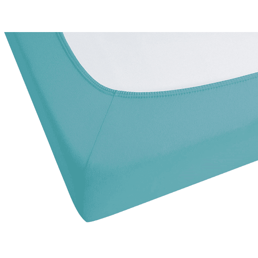 Lençol-capa HOFUF Algodão 200 x 200 cm Turquesa Lençol-capa HOFUF Algodão 200 x 200 cm Turquesa