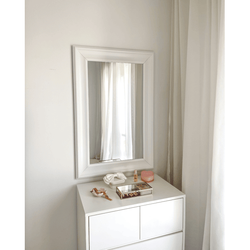Espelho LUNEL 60 cm 90 cm Branco Espelho LUNEL 60 cm 90 cm Branco
