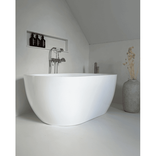 Banheira autónoma NEVIS 1600 x 750 mm Branco Banheira autónoma NEVIS 1600 x 750 mm Branco