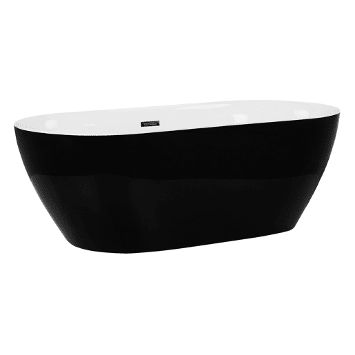 Banheira autónoma CARRERA 1500 x 750 mm Preto